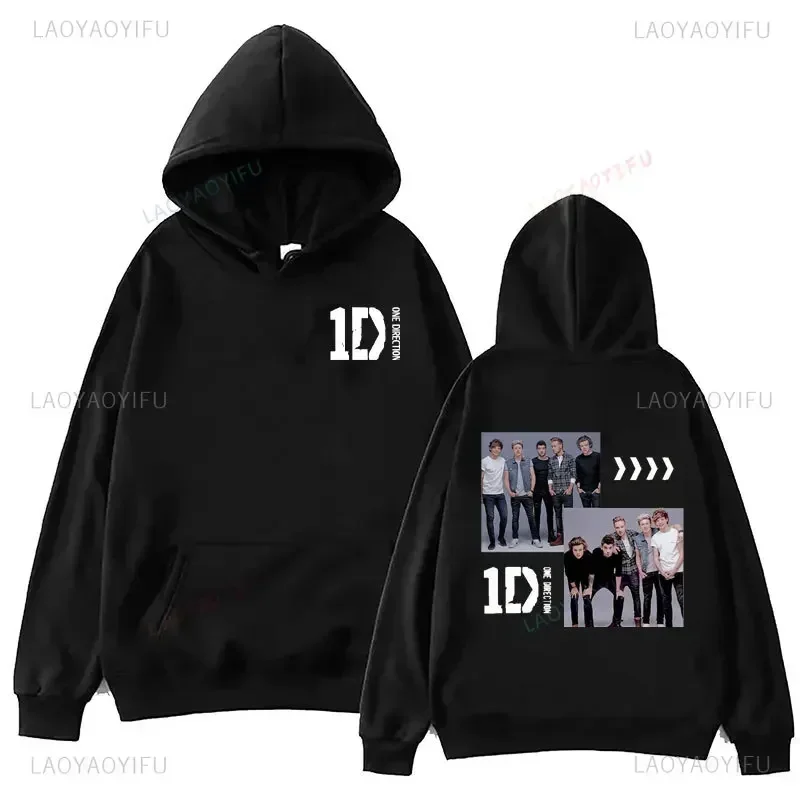 One Directions Band קפוצ'ונים גראנג' סווטשירט פאנק עם שרוולים ארוכים בגדי סתיו/חורף וינטג' היפ הופ סודדרס מוזיקה סוודר - Image 6