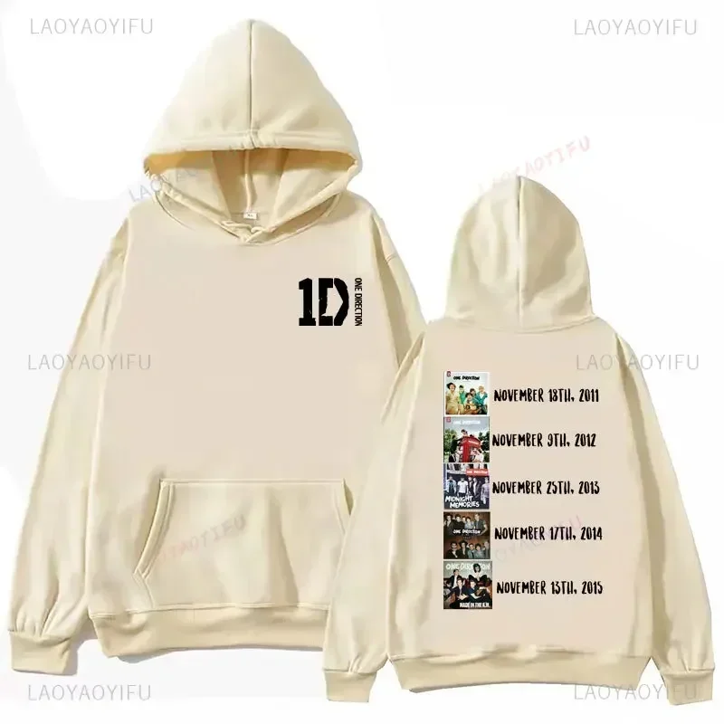One Directions Band קפוצ'ונים גראנג' סווטשירט פאנק עם שרוולים ארוכים בגדי סתיו/חורף וינטג' היפ הופ סודדרס מוזיקה סוודר - Image 3