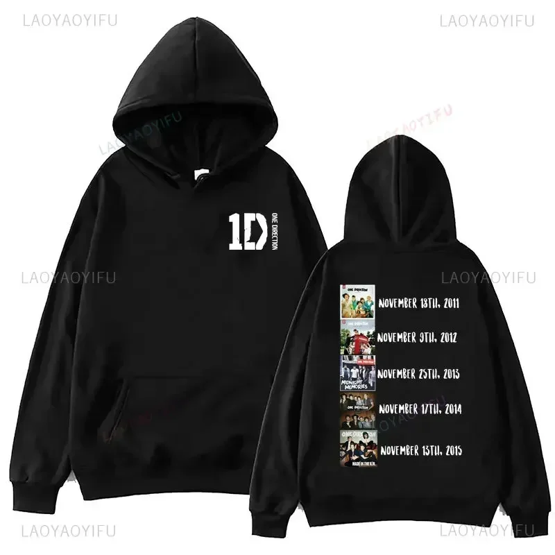 One Directions Band קפוצ'ונים גראנג' סווטשירט פאנק עם שרוולים ארוכים בגדי סתיו/חורף וינטג' היפ הופ סודדרס מוזיקה סוודר - Image 4