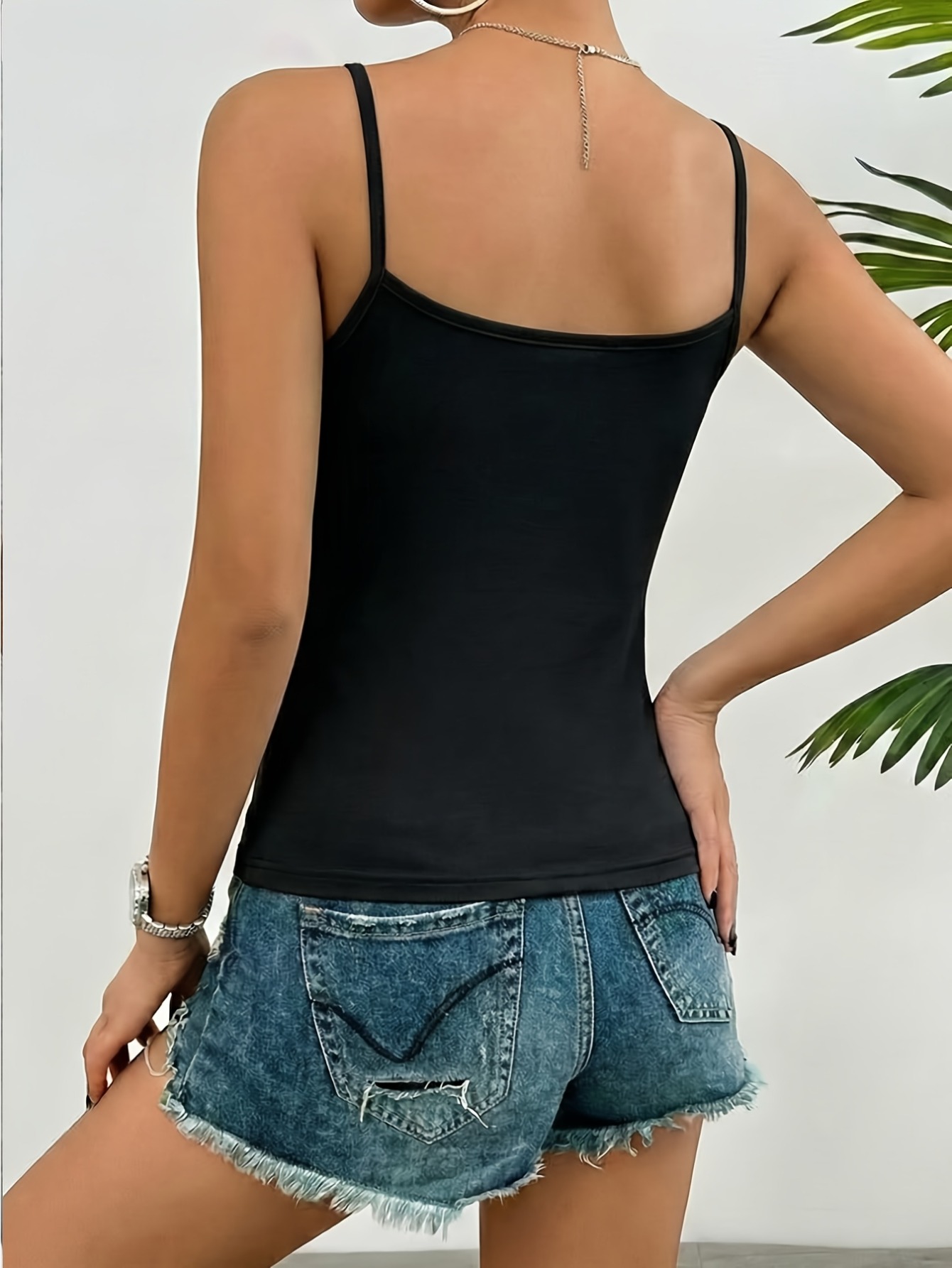 חולצות טנק תחתוניות תחרה לנשים בערכה של 3 – חולצות בסיסיות ללא שרוולים במידה צמודה ונושמת לשכבות, למידה S, ללבוש ביתי ויומיומי - Image 3
